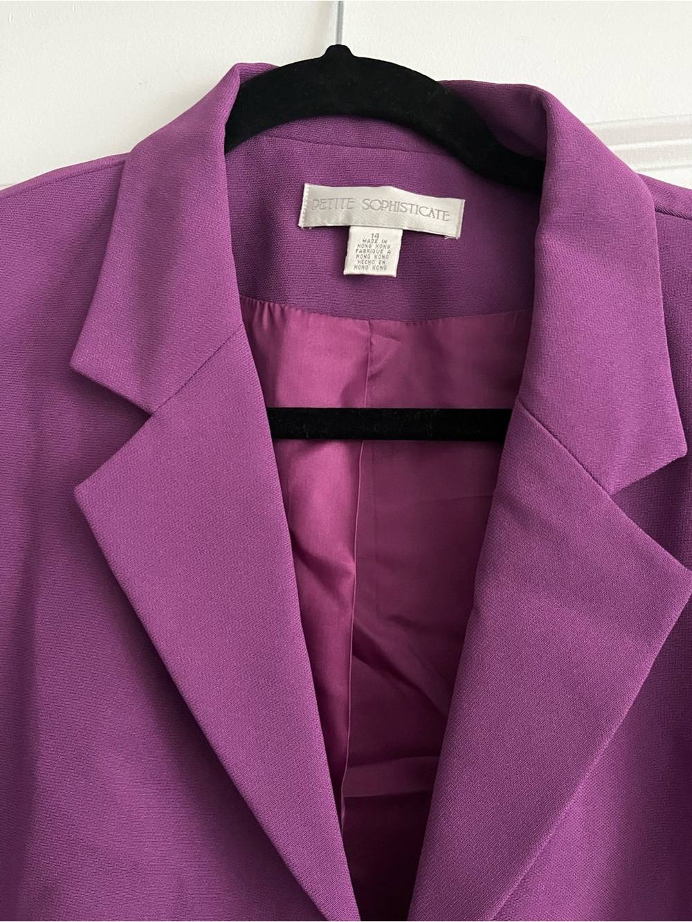 Petite Sophisticate Violet Tailored Blazer
